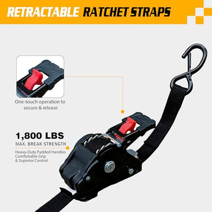 Ratchet Straps Tie Downs 1''x 15'