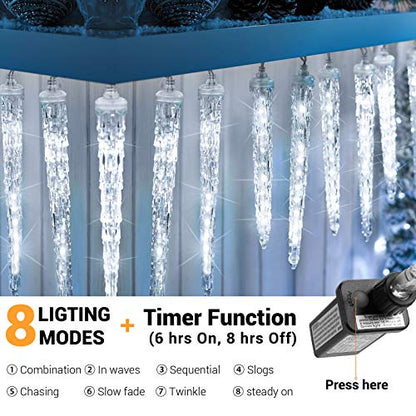 Outdoor Christmas Icicle Lights