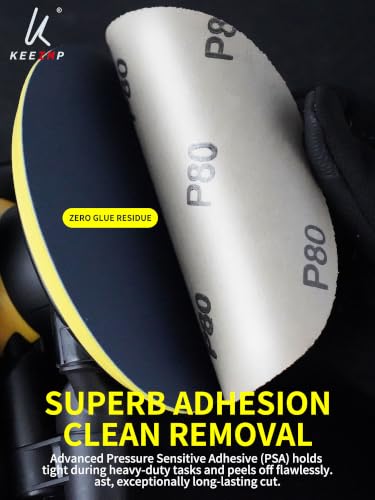 PSA Sanding Discs 6 Inch Adhesive Backed Sandpaper 100 Pack