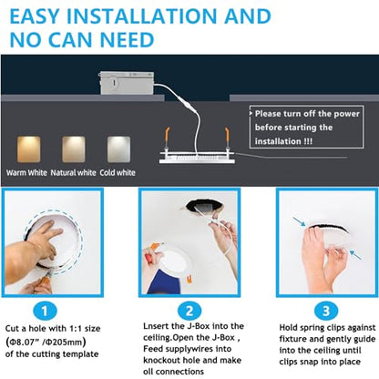 LED Recessed Light with Junction Box