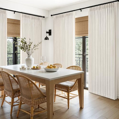 70 Inch Extra Wide Blackout Curtains for Windows 66" Living Room (Birch / 70"W x 96"L (Pack of 1))