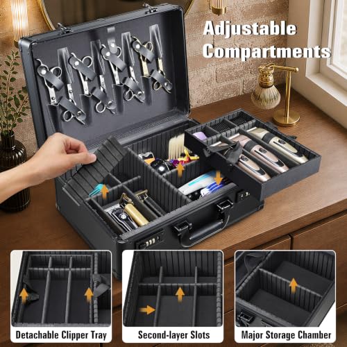 Barber Accessory Case Profesional Barbers Briefcase Tool Case