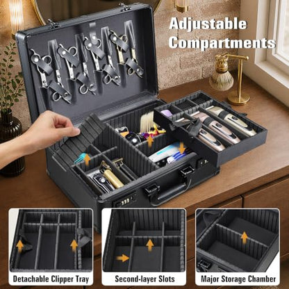 Barber Accessory Case Profesional Barbers Briefcase Tool Case