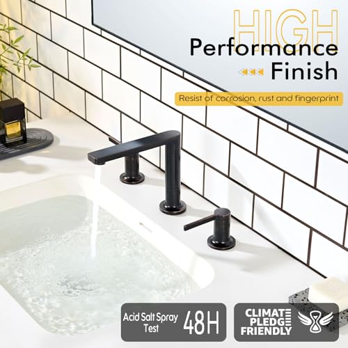 8 Inch Faucets for Bathroom Sink 3 Holes (Oil Rubbed Bronze / 1.2 GPM)