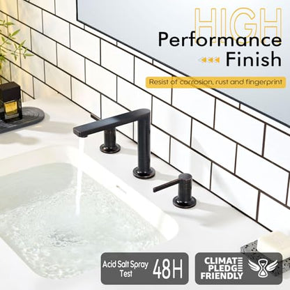 8 Inch Faucets for Bathroom Sink 3 Holes (Oil Rubbed Bronze / 1.2 GPM)