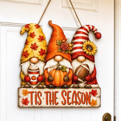 Fall Door Decor Wooden Welcome Sign