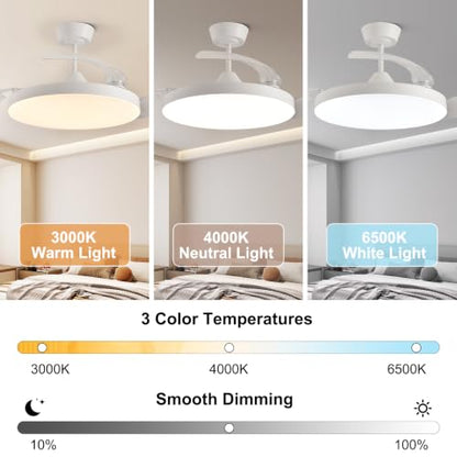 42 Inch Retractable Ceiling Fan