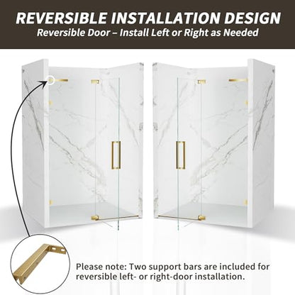 Frameless Pivot Shower Door