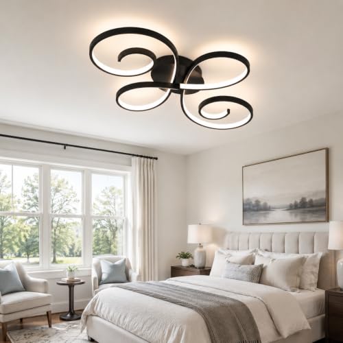 62W Modern LED Ceiling Light (Black)