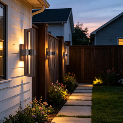 23" Large Modern Minimalist Outdoor Wall Lights 2 (2Pack Large 23"H Textured Bronze)