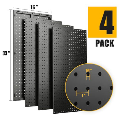 2 4 Pcs Metal Pegboard Panels