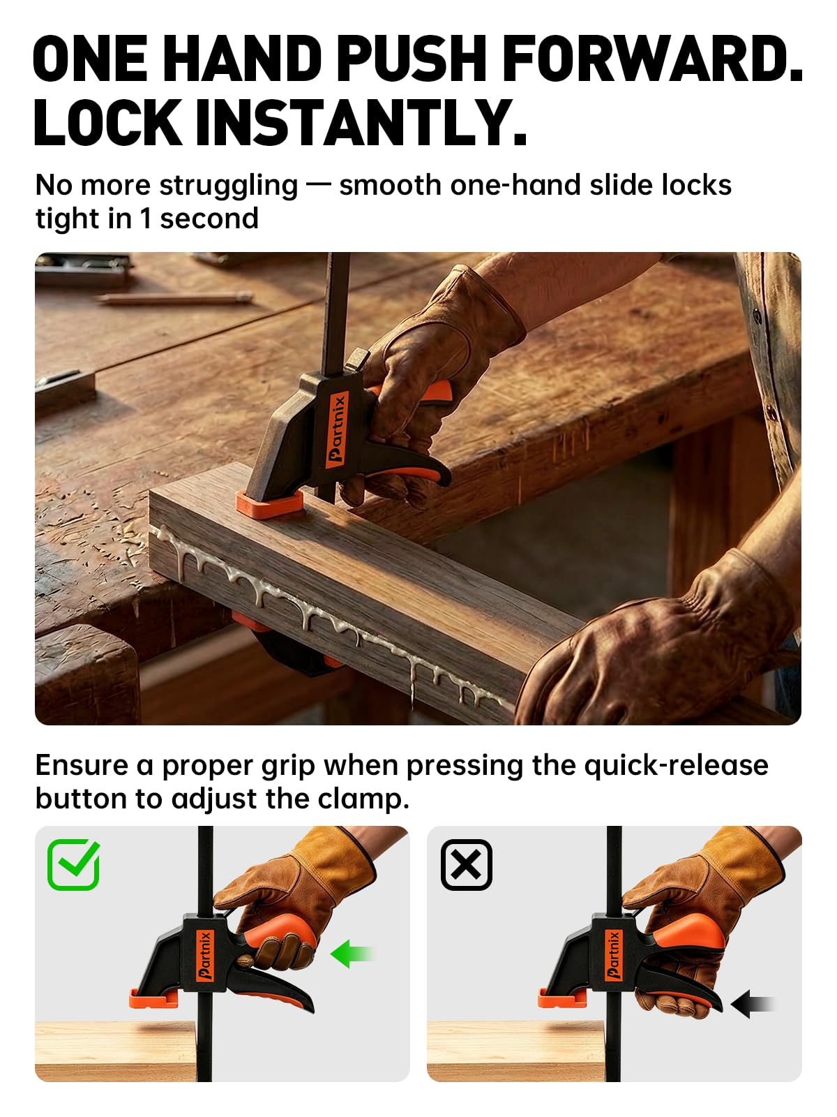 300LB Heavy Duty] Bar Clamps for Woodworking