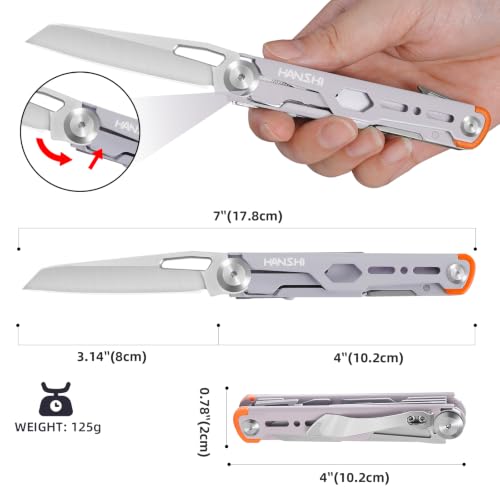 Pocket Knife Multitool with Scissors for Gift for Men Dad Boyfriend