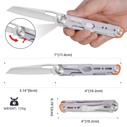 Pocket Knife Multitool with Scissors for Gift for Men Dad Boyfriend