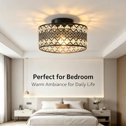 Crystal Ceiling Light Fixture (L)