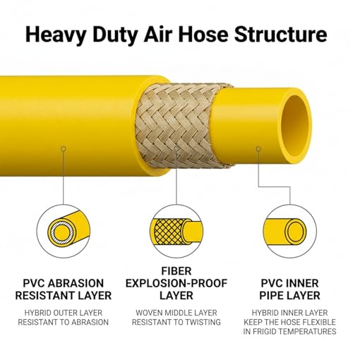 Air Hose 3/8 (Yellow White)