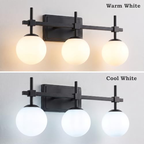 Morden Vanity Light with Milk White Glass