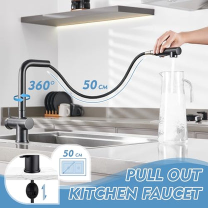 Kitchen Faucet with Pull Down Sprayer Bar Faucets Single Hole