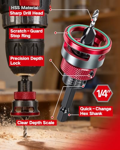 Countersink Drill Bits Set