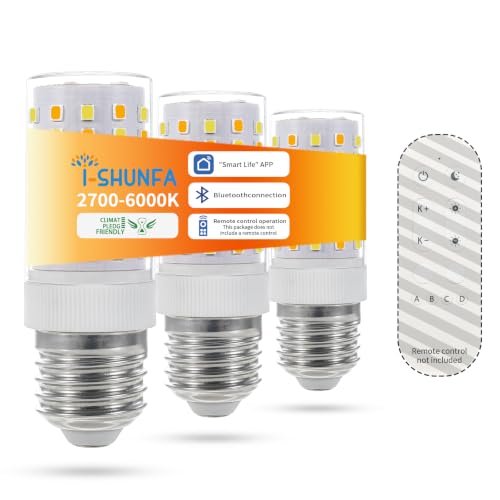 Smart E26 LED Bulbs with Remote Control and App Control