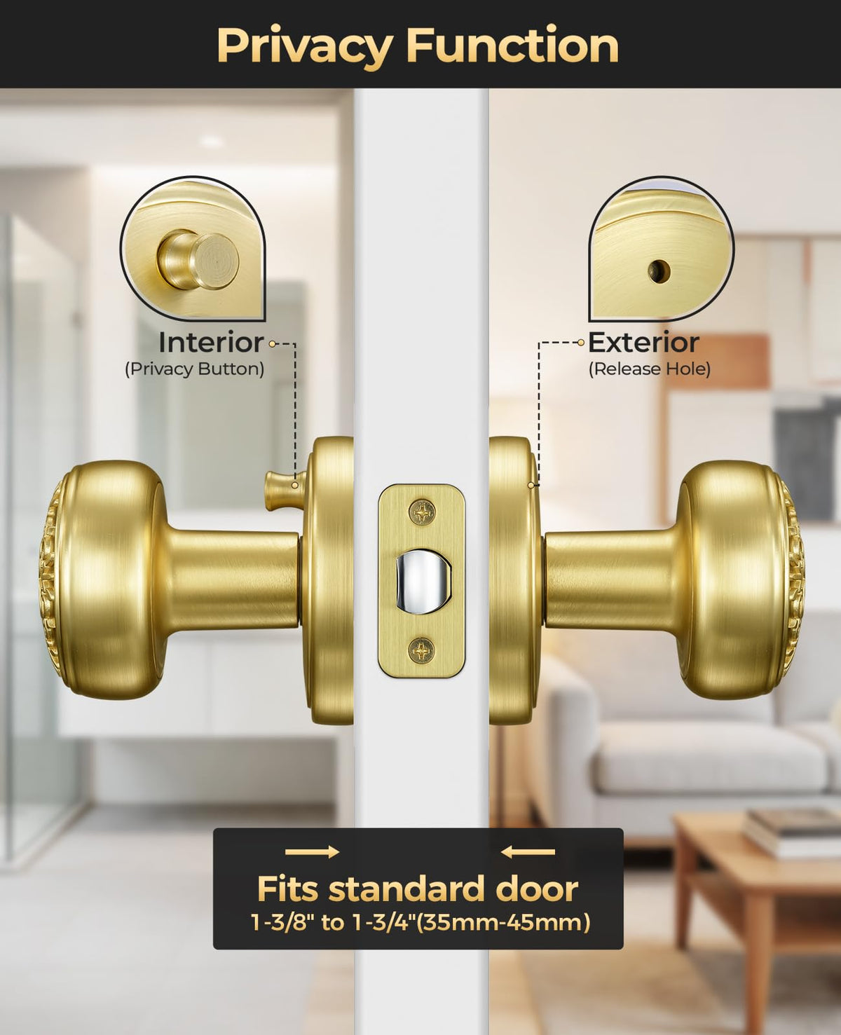Gold Door Knobs (Gold)