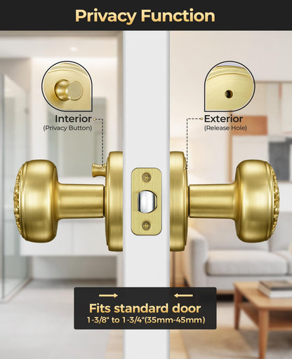 Gold Door Knobs (Gold)