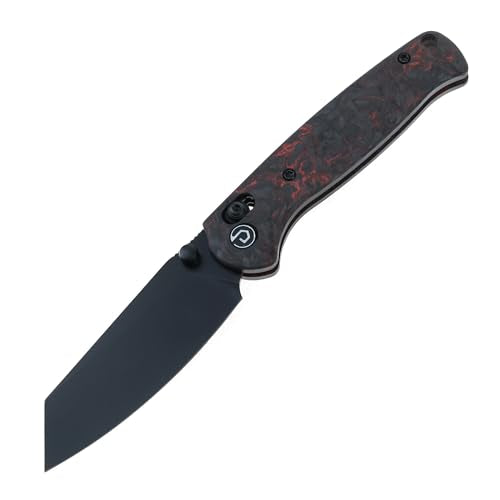 Knives ARTIFACT Forged Carbon Handle Axis Lock Pocket Knife with Sandvik 14C28N Blade