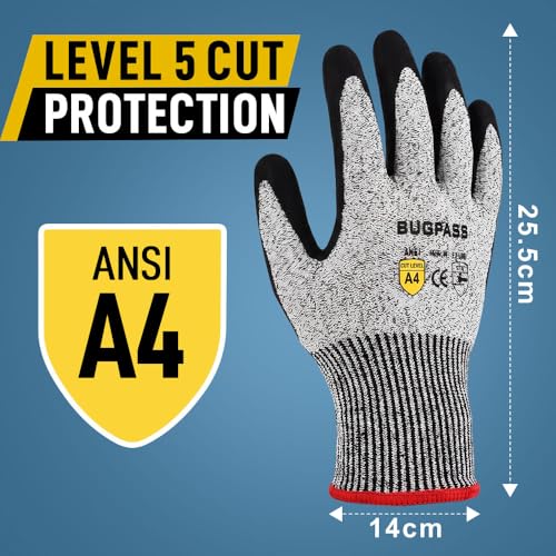 12 pairs ANSI A4 curt resistant gloves