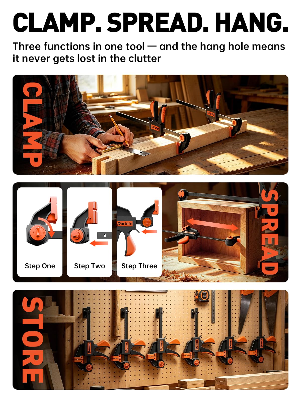 300LB Heavy Duty] Bar Clamps for Woodworking