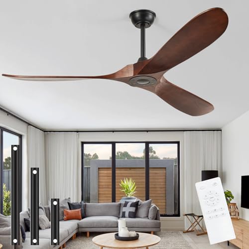 60'' Outdoor Ceiling Fans without Light (60 inch / Dark walnut)