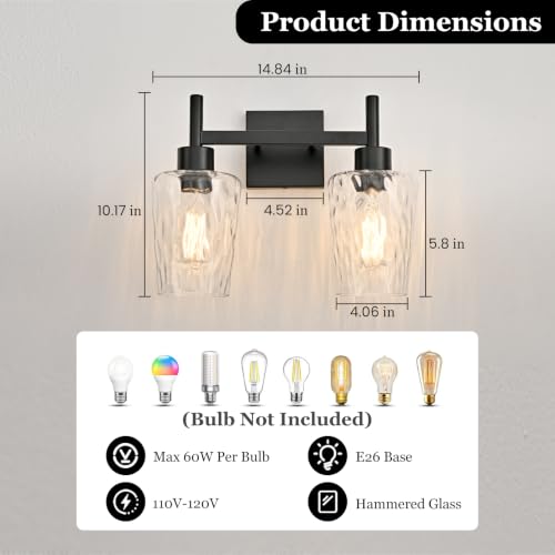 Stone Textured Glass Wall Sconce
