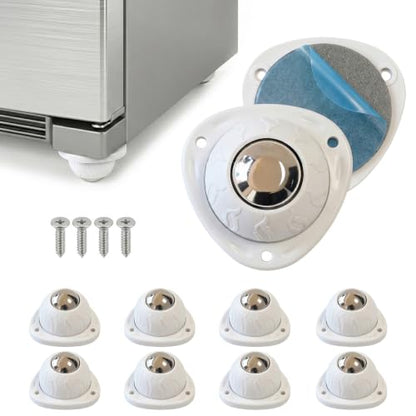 Self Adhesive Mini Caster Wheels for Storage Boxes & Trash Cans
