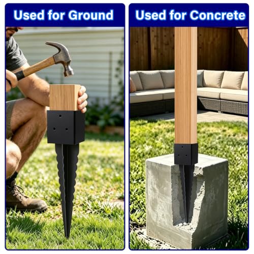 4x4 Fence Post Anchor Ground Spike