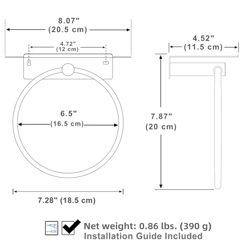 Towel Ring with Storage Shelf