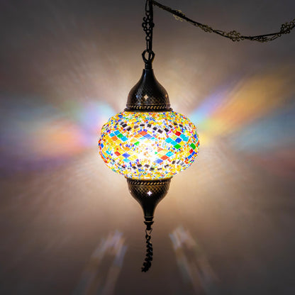 Turkish Moroccan Mosaic Pendant Light (Multicolor1)