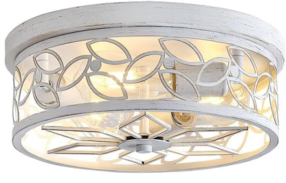 12.6" Gold Accent Flush Mount Ceiling Light