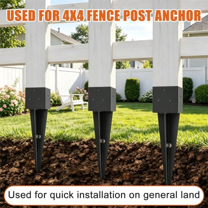 4x4 Fence Post Anchor Ground Spike