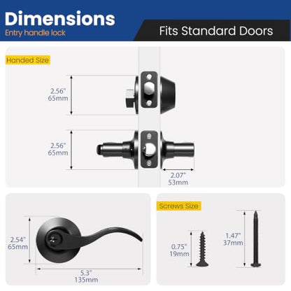 Door Handle with Lock and Key