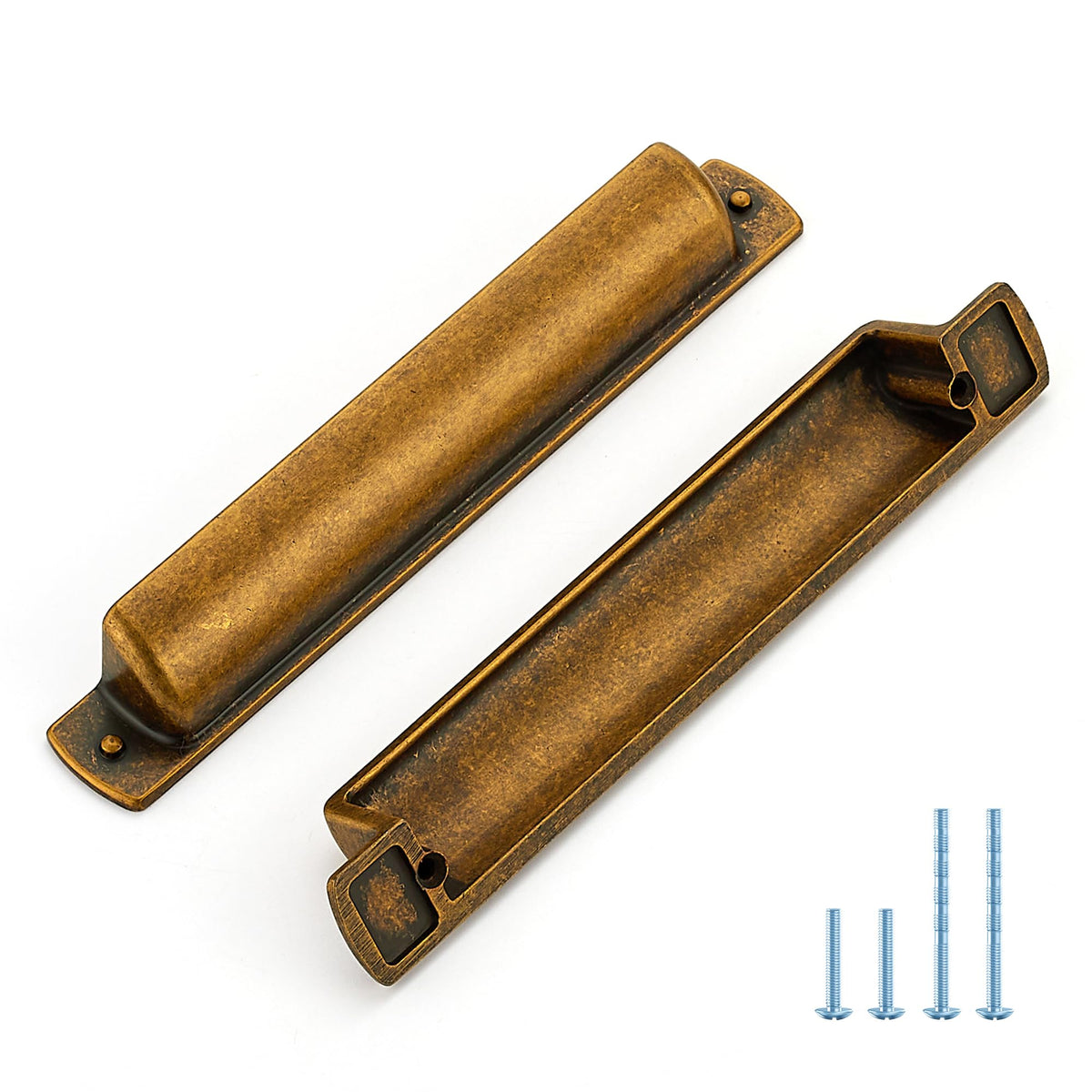 Antique Brass Cabinet Pulls Cabinet Handles (Antique Brass / 5 inch Hole Center)