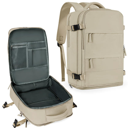 Travel Backpack For Women Men (Khaki / 25 liters)