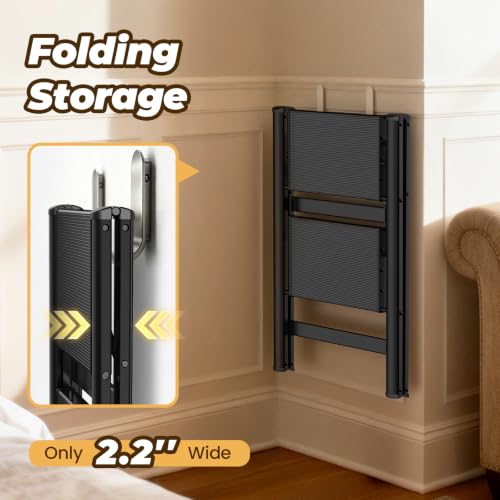 Step Ladder Lightweight Aluminum Folding Step Stool with Anti