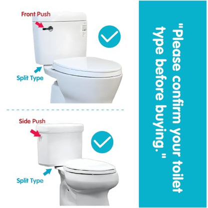 Toilet Handle & 2" Flush Valve Replacement Kit with Dual Flush Modes