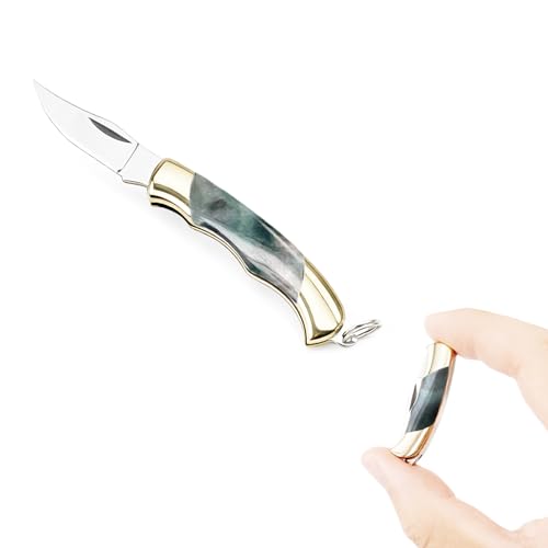 Mini Folding Pocket Knife with Shell Handle