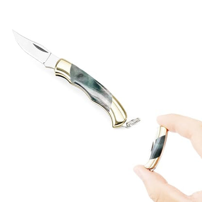 Mini Folding Pocket Knife with Shell Handle