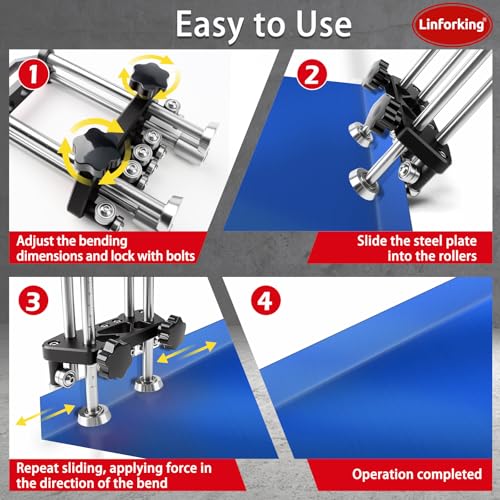 Sheet Metal Tools 2 Station Metal Bender (Black)