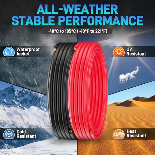 6 AWG Battery Cable Black & Red