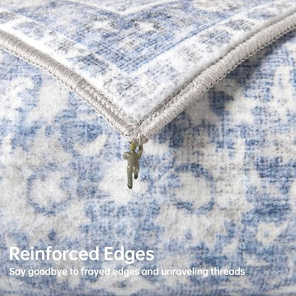5x7 Area Rugs (Light Blue / 5' x 7' (Rectangular))