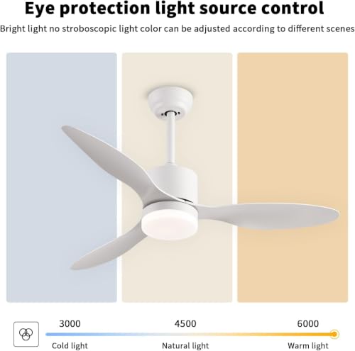 42'' Ceiling Fans with Lights and Remote