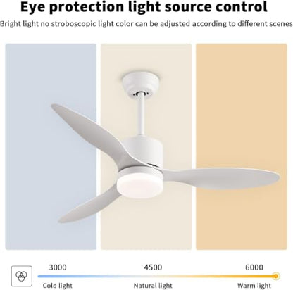 42'' Ceiling Fans with Lights and Remote