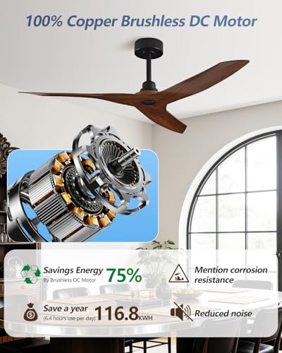 50 Inch Ceiling Fan No Light With Remote
